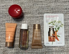 New Clarins Paris 5 Pc Age Control Travel Set Instant Smooth,Cleanser C1
