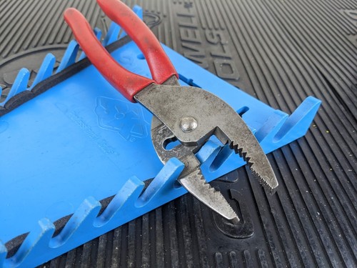 #as233 Snap On Tools USA 8-1/4" Red Talon Grip Long Slip Joint Pliers 137CF - Picture 19 of 19