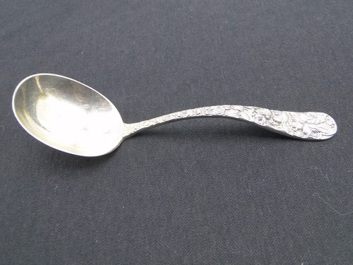 1905 Schofield Baltimore Rose Decor Sterling Silver Gravy Ladle 6⅝in - 第 1/8 張圖片