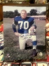 Art Donovan Signed Inscribed HOF 68 8x10 Baltimore Colts no coa