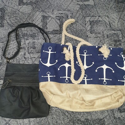 2×damen taschen Deichman/Nkd Strand neu Etikette  gebraucht
