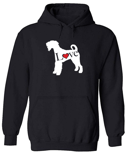 Love Dog Airedale Terrier Unisex Herren Hoodie Pullover Bingley Waterside Hundeliebhaber - Bild 14 von 15