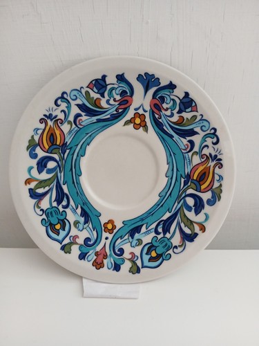 Vintage Villeroy & Boch Izmir Pattern 1973 6 X Saucer Replacement No Chips - Picture 4 of 4