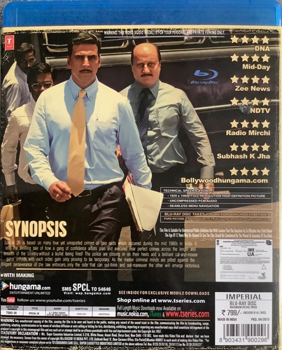 Special 26 - *Akshay Kumar *Manoj Bajpai *Anupam Kher Bollywood Blu-Ray - Picture 2 of 2