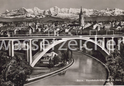 AK/Foto Aarebrücke des Lorraineviadukts in Bern, CH (BW117)