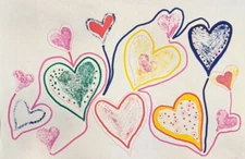 The Heart's Home - Original Signed Artwork - Valentine Gift - Abstract Art