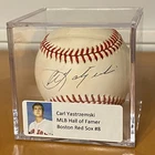 Carl Yastrzemski Signed MLB American League Baseball Auto Boston Red Sox HOF
