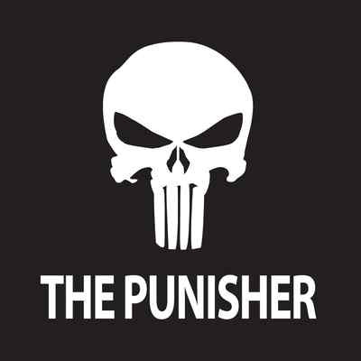 The Punisher Skull Vinyl Decal / Sticker ** 5 Sizes **  