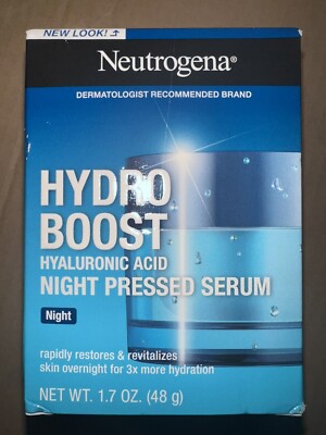 Neutrogena Hydro Boost Hyaluronic Acid Night Pressed Serum, 1.7 Oz