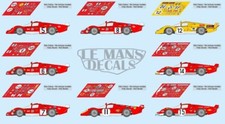 Decals Ferrari 512 Coda Lunga Le Mans 1970 1:32 1:24 1:43 1:18 512 slot calcas