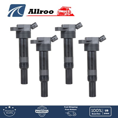 4pcs Ignition Coil 27300-2E000 UF-651 For Hyundai Elantra Tucson Kia Forte