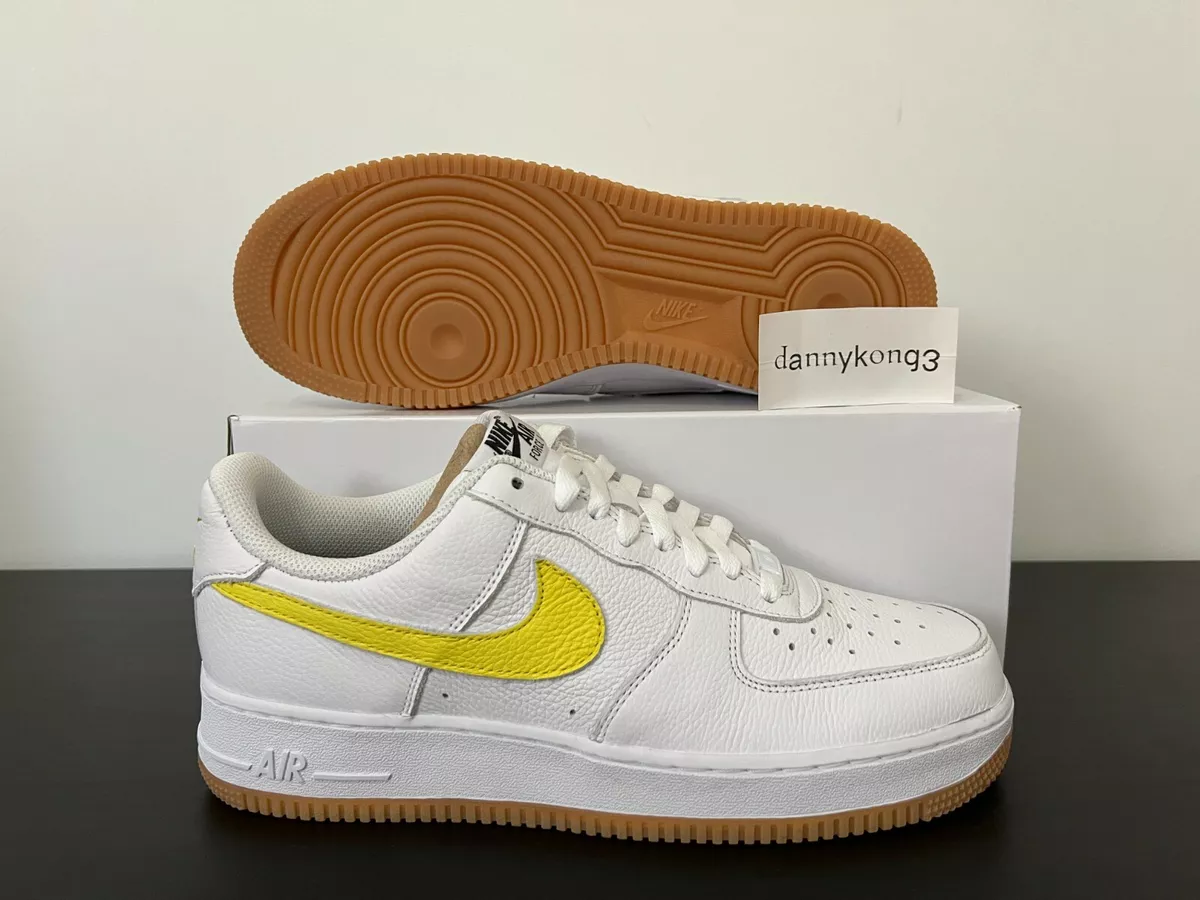 NIKE AIR Force 1 LOW BY YOU white/yellow