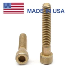 #10-24 x 1 1/4 MS16997 Socket Hd Cap Screw - USA Alloy Steel Yel Cad