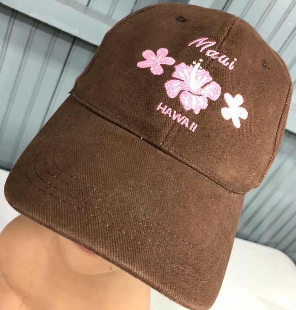 Brown Maui Hawaii Orchids Paradise Lahaina Cotton Baseball Cap Hat eBay