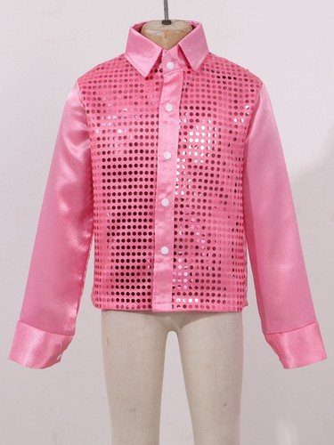 Kids Boys Shirt Show Jacket Party Tee Carnival Halloween Long Sleeve Costume - Picture 55 of 87