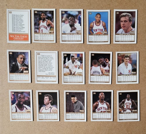 1989-90 NBA Hoops MSG Knicks & 1990-91 Skybox Team Set Lot Ewing Jackson Oakley - Picture 4 of 4
