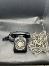 VTG Bell System By Western Electric Handset Black Rotary Dial Telephone 500
