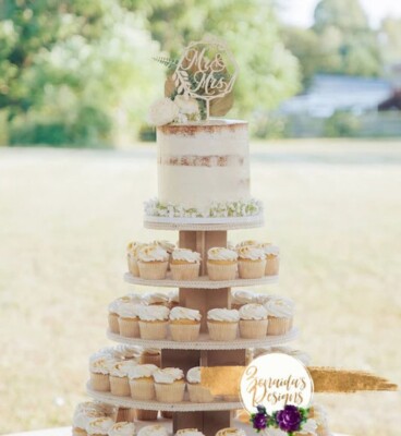 Cupcake Stand 5 Tier MDF Wood Cake Tower Dessert