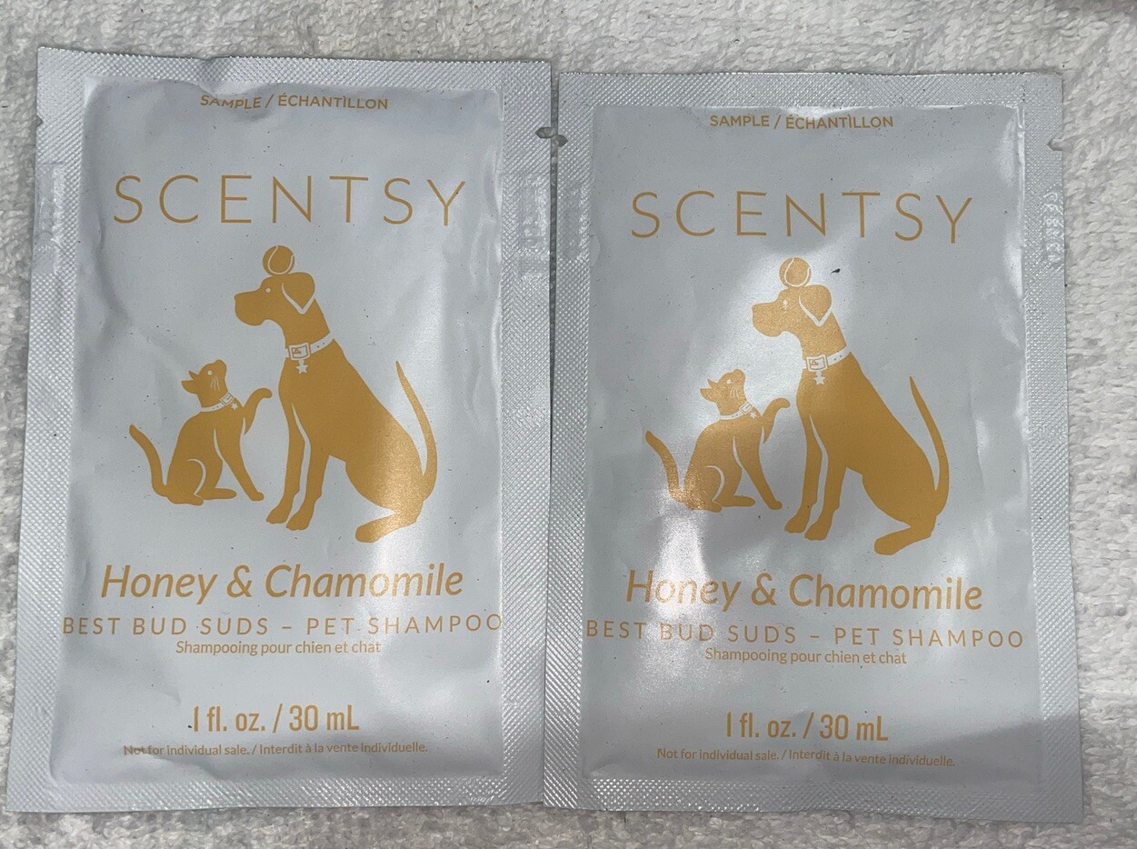 Scentsy Honey & Chamomile Best Bud Suds Pet Shampoo 30ml 1oz Lot Of 2