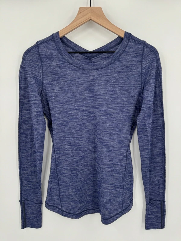 lululemon top 5 mile long sleeve soft space dye shirt