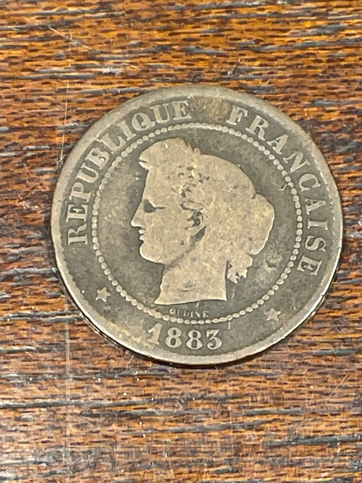 France Coin 5 Cents Ceres 1883 Small A (10-41/1) - Image 4 of 4