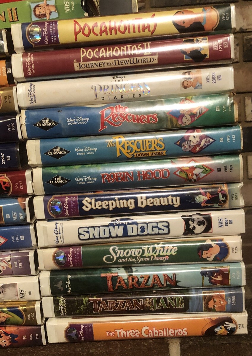 Walt Disney VHS collection 54 Bundle Lot Black Diamond