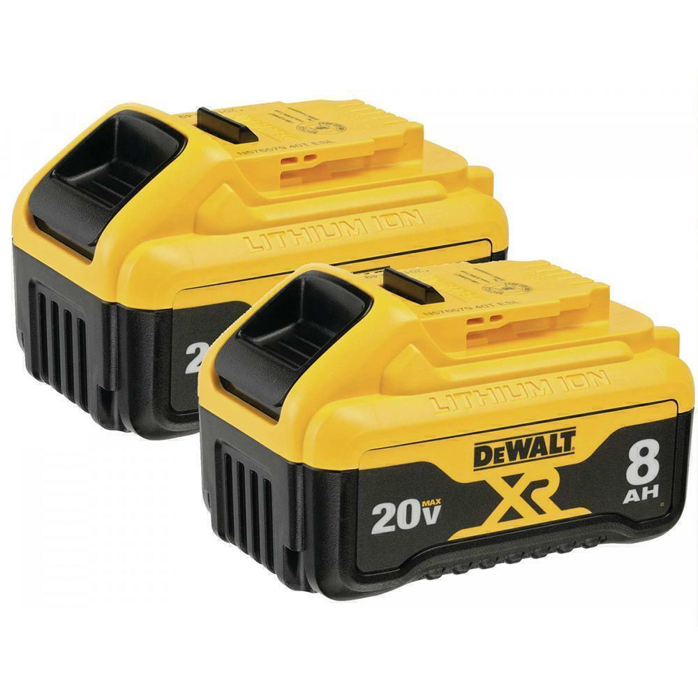 For De WALT DCB208-2 20V MAX 8AH Dual Pack Battery