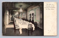 Carling Up Town Theater Banquet Room ST. PAUL Minnesota Antique Hand Colored 10s
