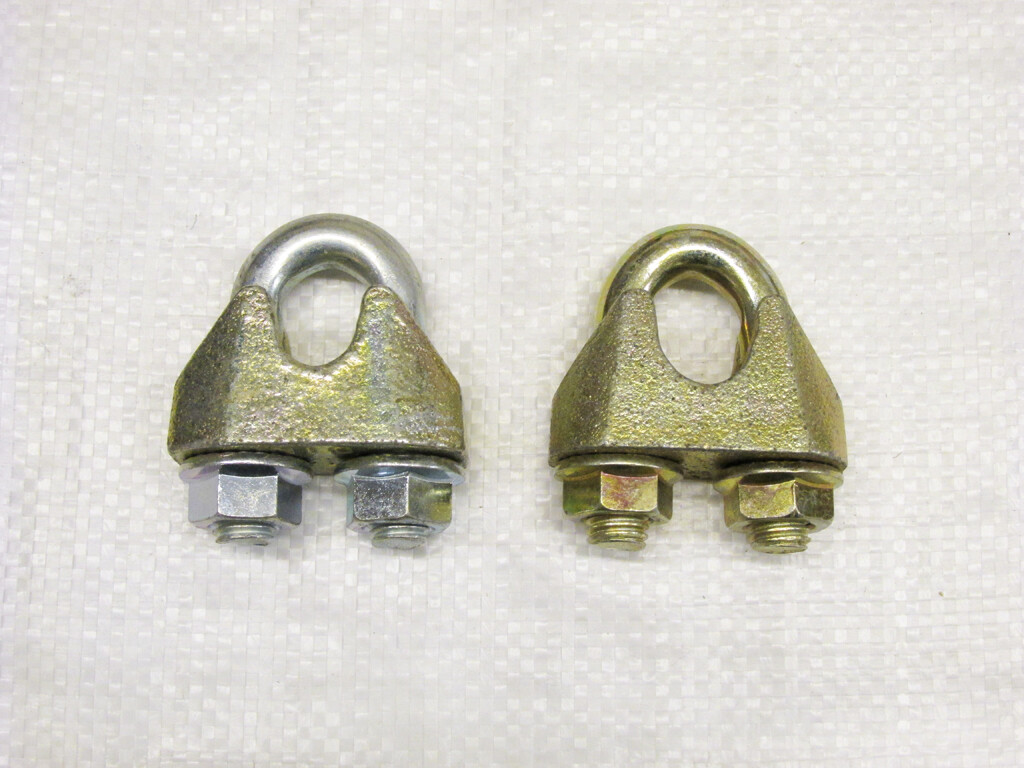 Wire Rope Clamp Grip Clips 40MM X2 (Zinc Plated Bulldog Cable Fixing U Bolt)