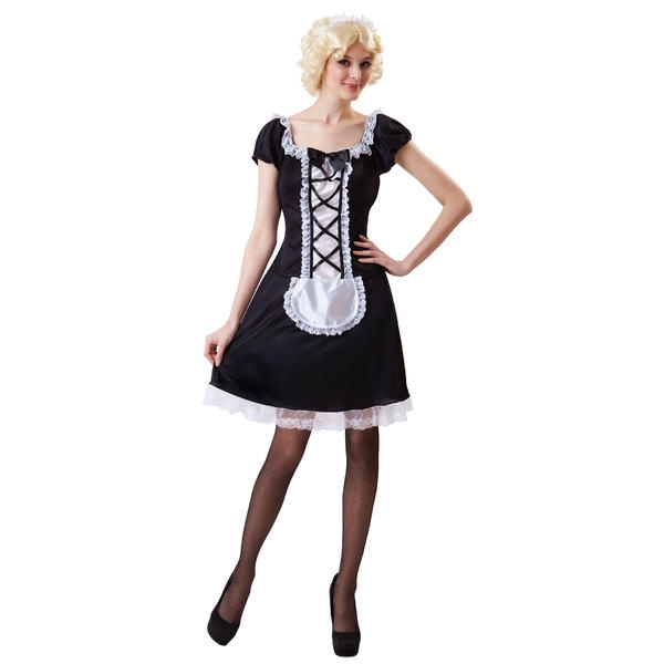 French Maid Au Pair Totally Ghoul Costume Size Women's One Size