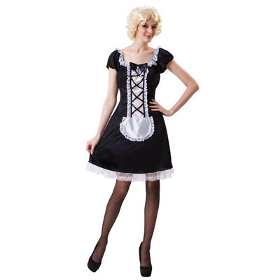French Maid Au Pair Totally Ghoul Costume Size Women's One Size