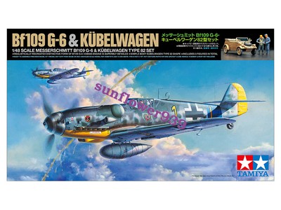 Tamiya 25204 1/48 Bf109 G-6 & Kubelwagen 82 model kit