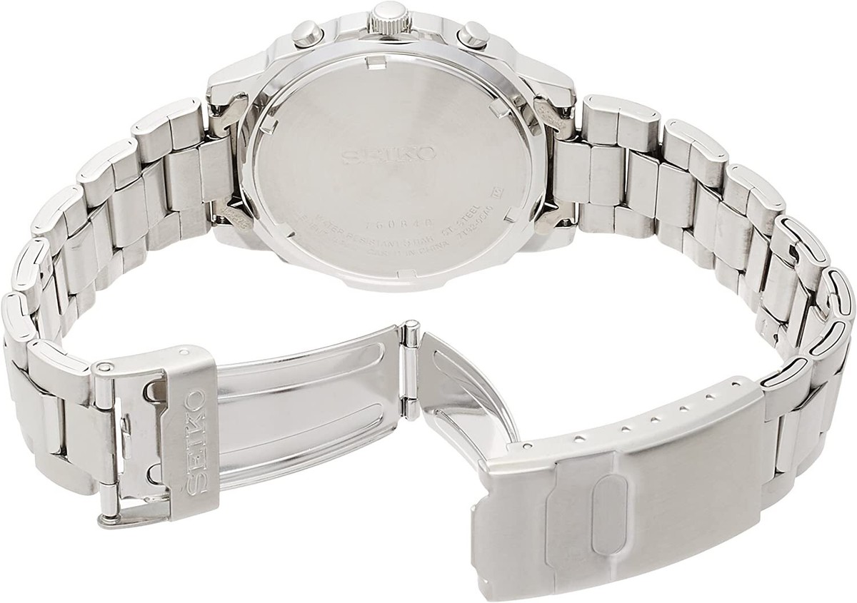 【限定特価】SEIKO セイコー SND193P アナログウォッチ SEIKO Chronograph SND193P1 Quartz Watch Blue Dial SND193P