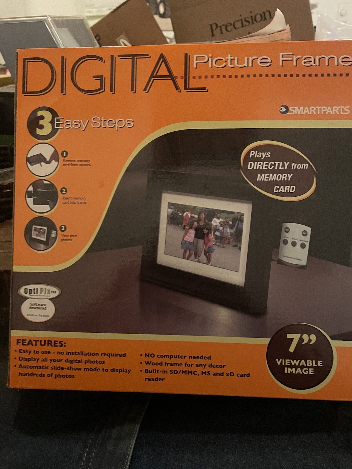 7” Digital USB Picture Frame Smartparts SP70BR. Does NOT Use WiFi eBay
