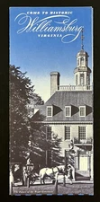 1950s Come To Historic Williamsburg Virginia Colonial Vintage Travel Brochure