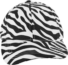 VALICLUD Cow-Stripe Baseball Cap Zebra Print Peaked Cotton Linen Peaked... 