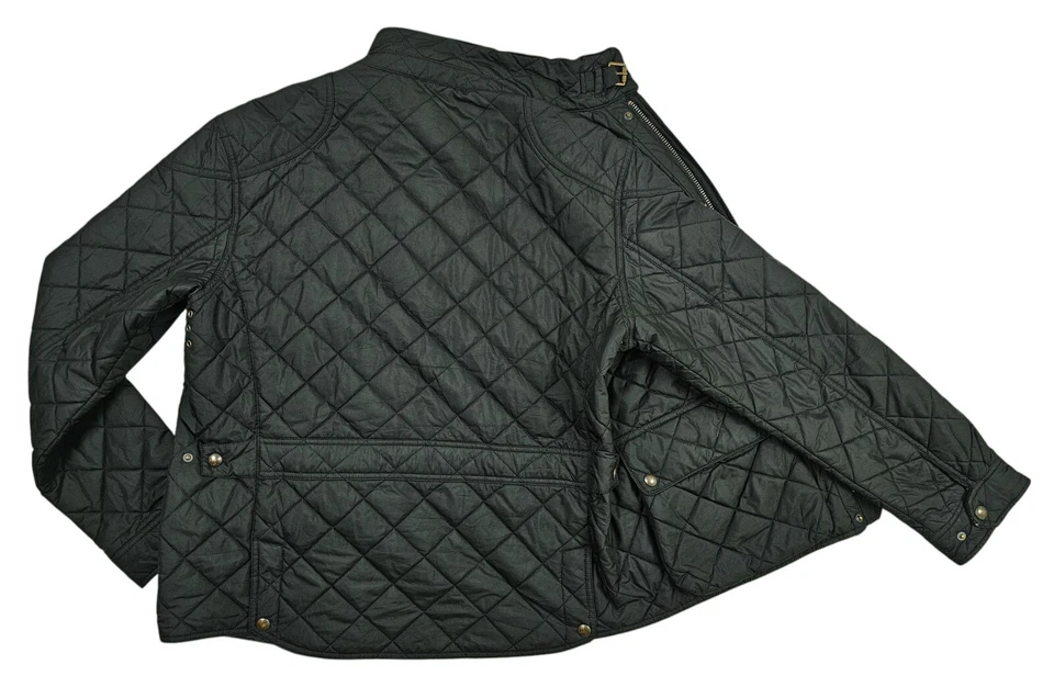 *HOT VTG Men's POLO RALPH LAUREN @ SPORTS QUILTED Corduroy Collar BLACK Jacket L - Image 4 of 4