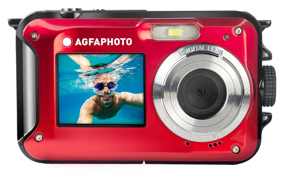 AGFAPHOTO 24MP Waterproof Compact Zoom Digital Camera with Dual LCD 2.7" & 1.8" - Image 2 of 4