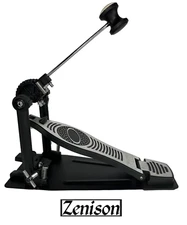 Zenison Single Bass DRUM PEDAL Heavy Duty Double Dual Chain Percussion Kick