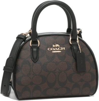 [Coach] Outlet Sydney Satchel Signature Canvas CA591 IMAA8 Brown Black 