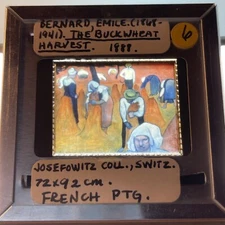 Emile Bernard "Buckwheat Harvest" French Post-impressionism 35mm Art Slide