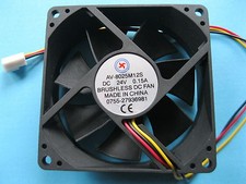 6 pcs Brushless DC Cooling Fan 24V 8025S 7 Blades 80x80x25mm 3pin Sleeve Bearing