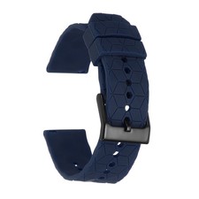 Silicone Watch Bands 20mm Quick Release Watch Bands with Pin Dark Blue