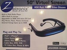 Zentronix 4GB Multi Media Virtual Video Glasses Z260MM-VISION