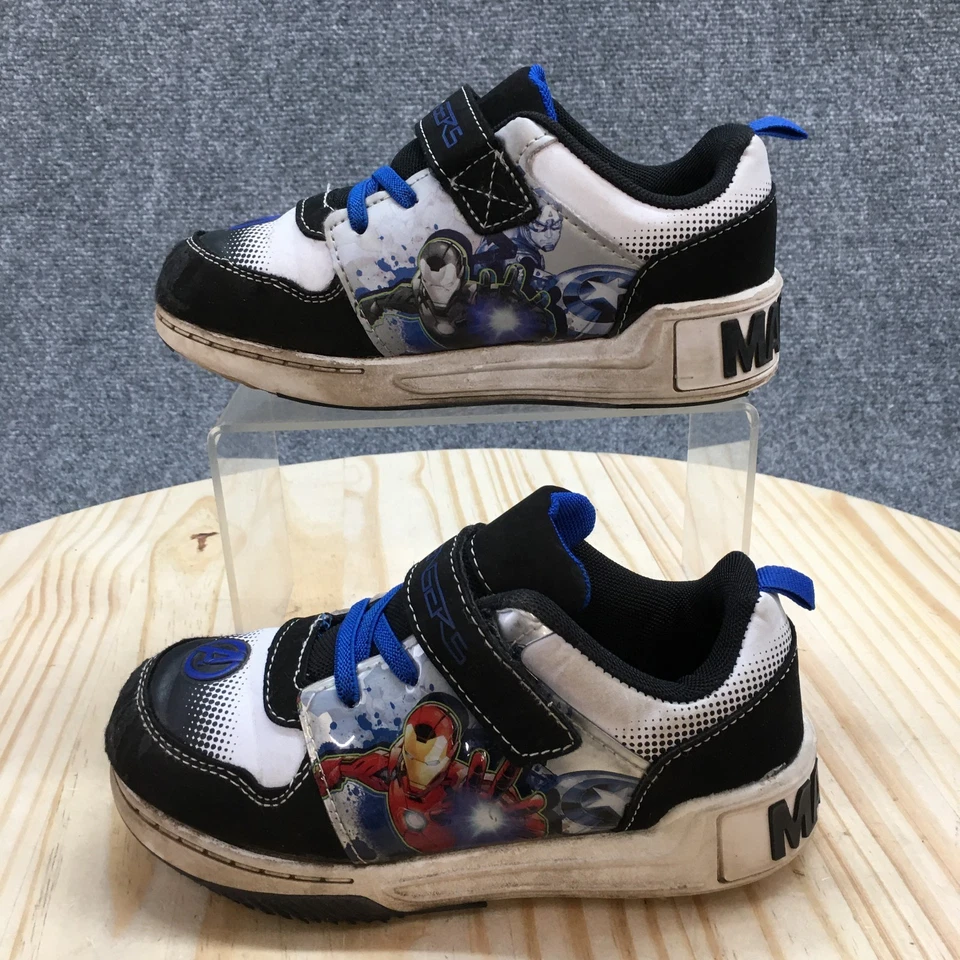 Marvel Shoes Kids 13 Boys The Avengers Casual Low Sneakers Black Multicolor - Image 4 of 4