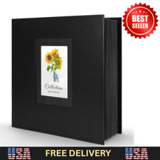 Photo Album 4x6 600 Photos, Leather Cover Extra Large Capacity Holds 600 Horizon