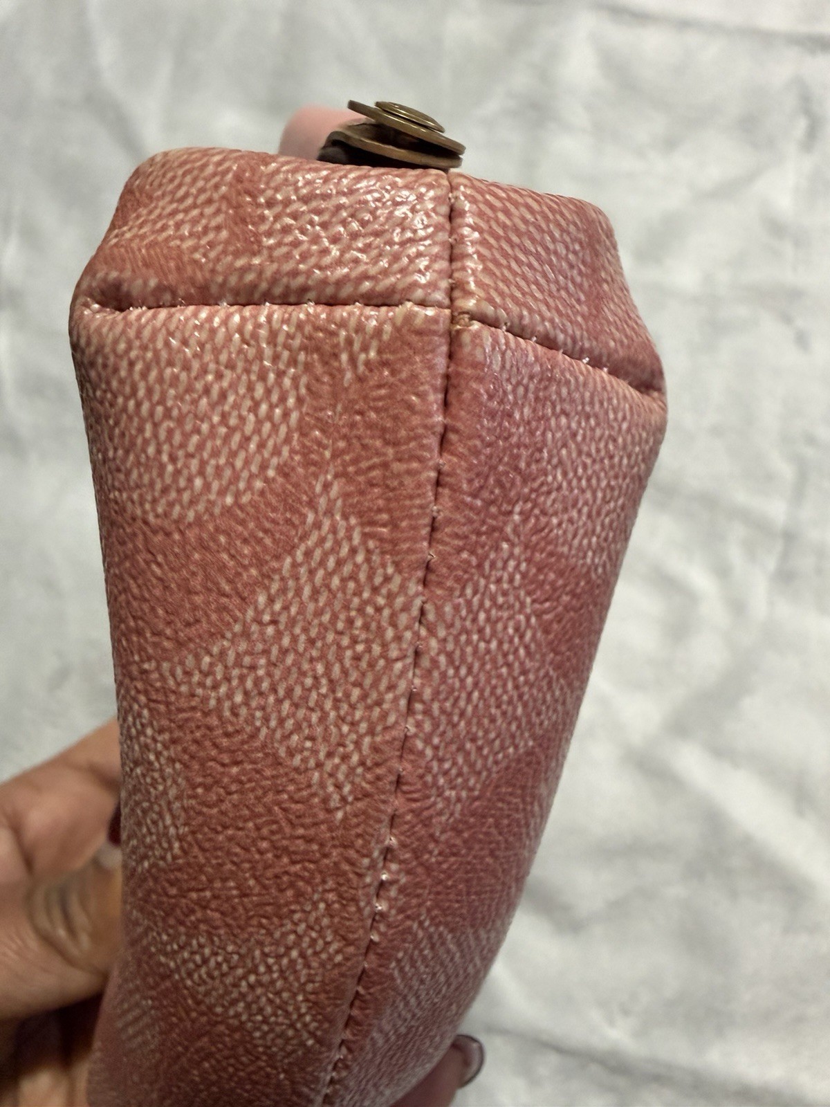 COACH pink C1708 Nora Kisslock Coin Case In Signature Canvas  outlet New image 9
