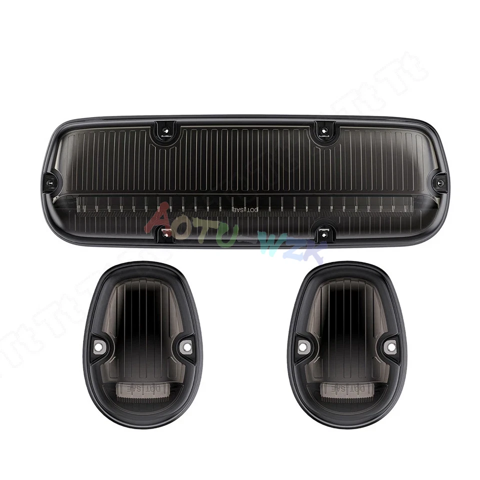 Luz ámbar de funcionamiento marcador de techo de cabina de 3 piezas para camioneta Chevy Silverado GMC Sierra Foto 3 de 4