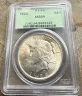 1923  Morgan Silver Dollar PCGS OGH MS64 - SUPER CHOICE BU