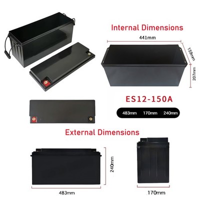 12V Battery Storage Box for 150Ah LiFePo4 Battery Energy Storage PV RV System
